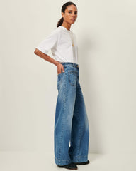 JOHNNY O Vintage Blue - Flare jeans