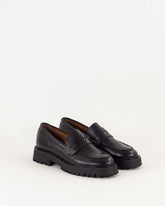 BARCELO Black Leather - Loafers