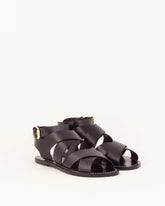 DAKLA Black Leather - Sandals