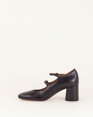 ROSEMARY Black Leather - Mary Janes