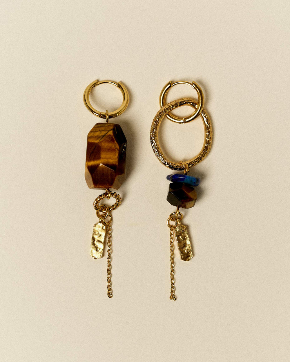 TOTI STONE Tiger Blue - Earrings