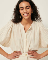 A VIEW Sandcream - Blouse
