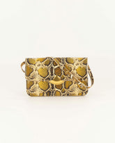 DIVILUZ POUCH Yellow Python - Clutch bag - SESSÙN Website