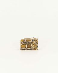LUZI Purse Yellow Python - Card holder