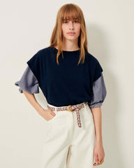 TIBERIO Bleu de Chine - Top