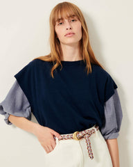 TIBERIO Bleu de Chine - Top