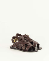 ALVOR Dark Brown Leather - Sandals
