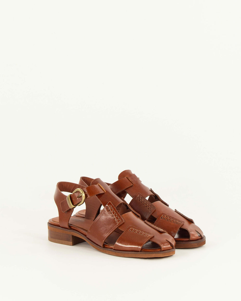 CUDILLERO Cognac Leather - Sandals