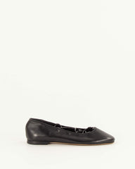 PINA Black Leather - Ballerina