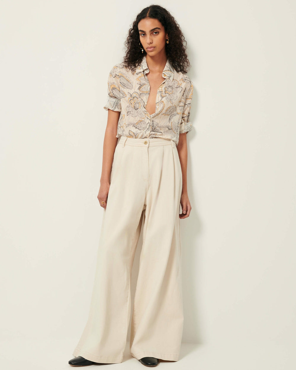BRITJET Whi Indobloom - Shirt