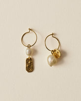SOREN PEARL Doré - Earrings