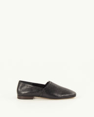 CEZA Black Leather - Slippers