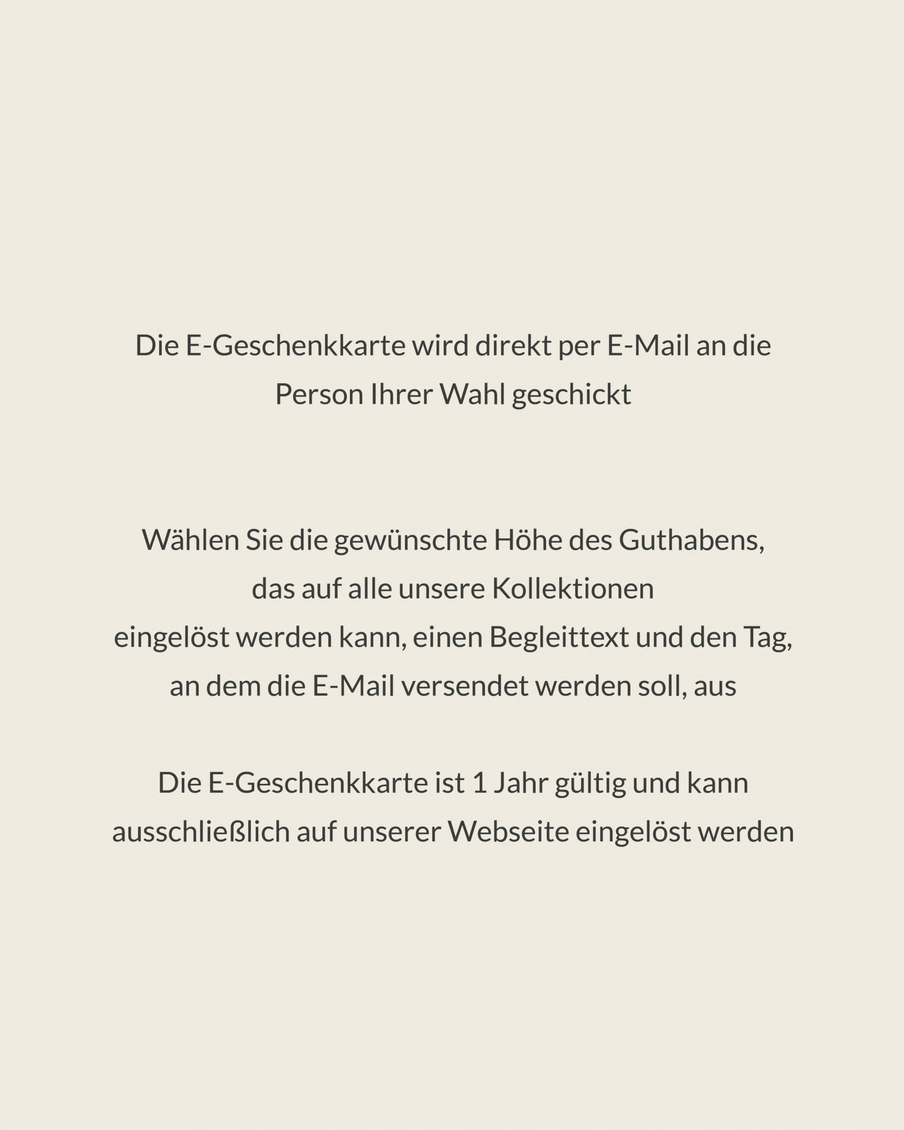 E-gift card