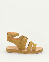 MISS MONTAIN Gold Suede -  Sandal - SESSÙN Official Website