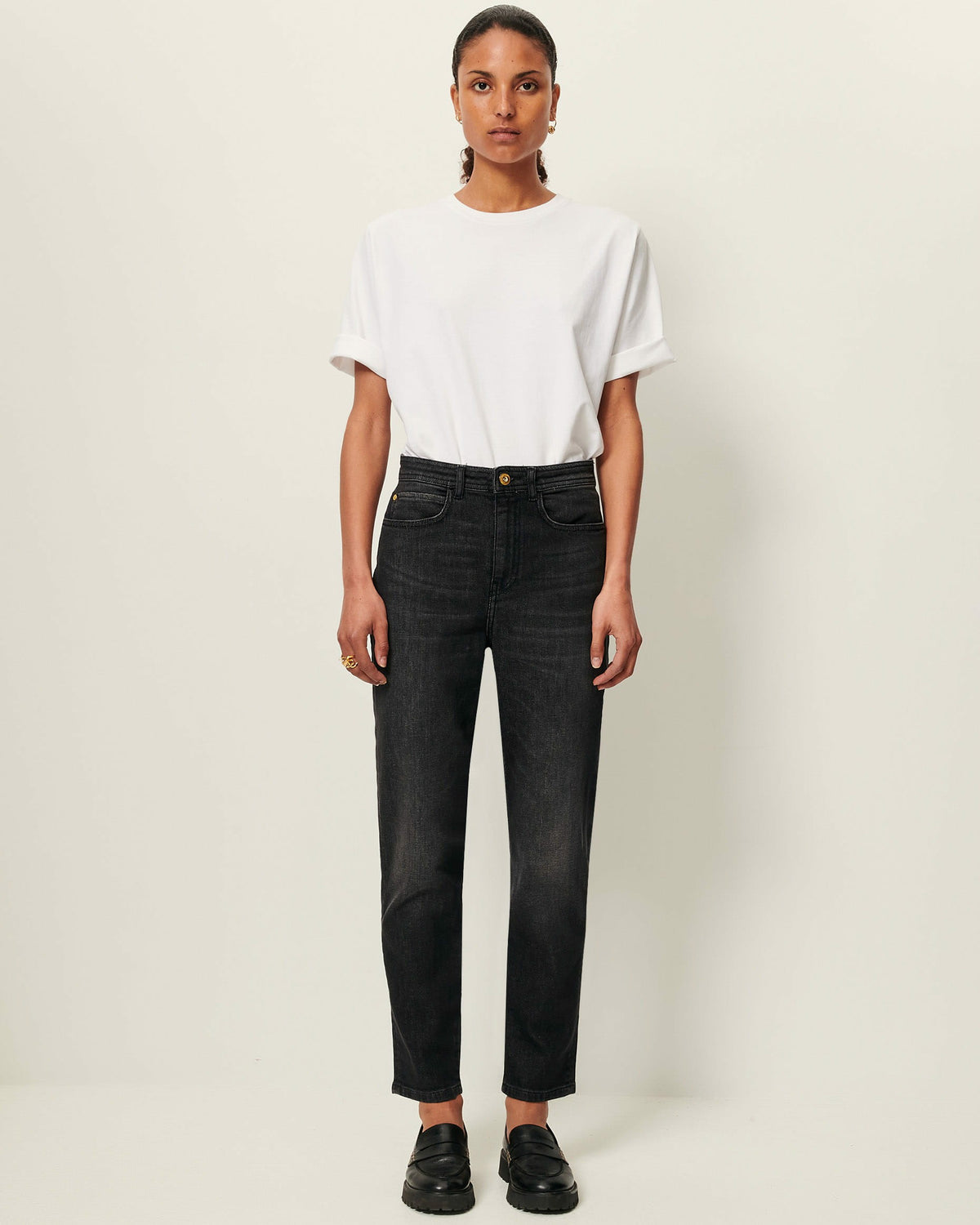 MOMON O Brocken Black - Jeans