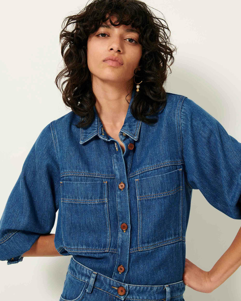 LEONE Denim Blue - Overshirt