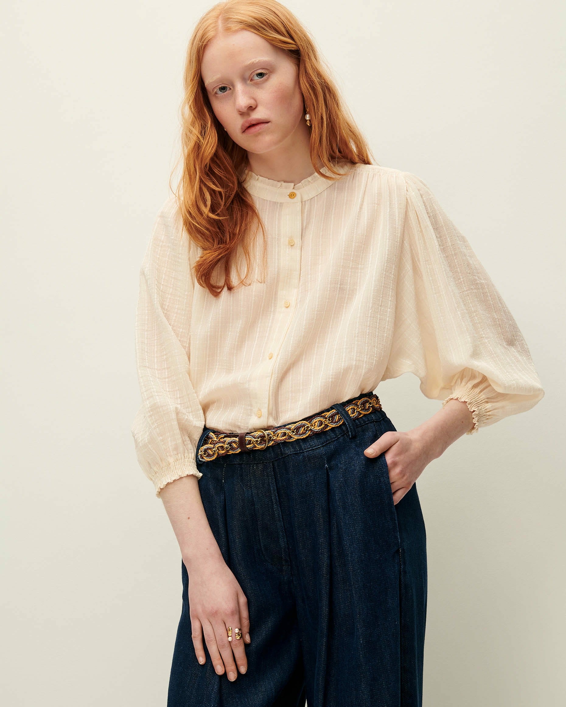 AMALIA Fleur de sel - Blouse