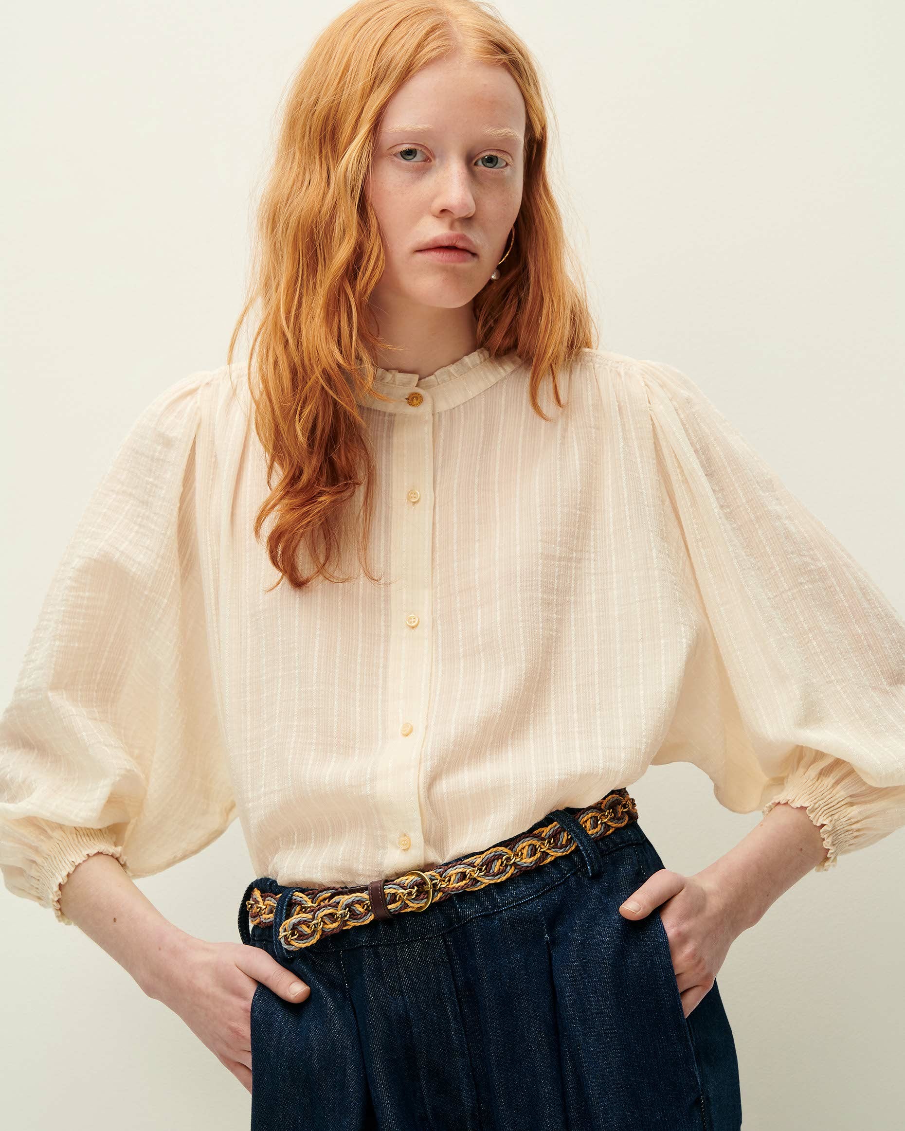 AMALIA Fleur de sel - Blouse