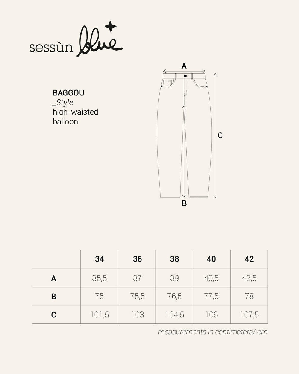BAGGOU Astral Blue - Jeans