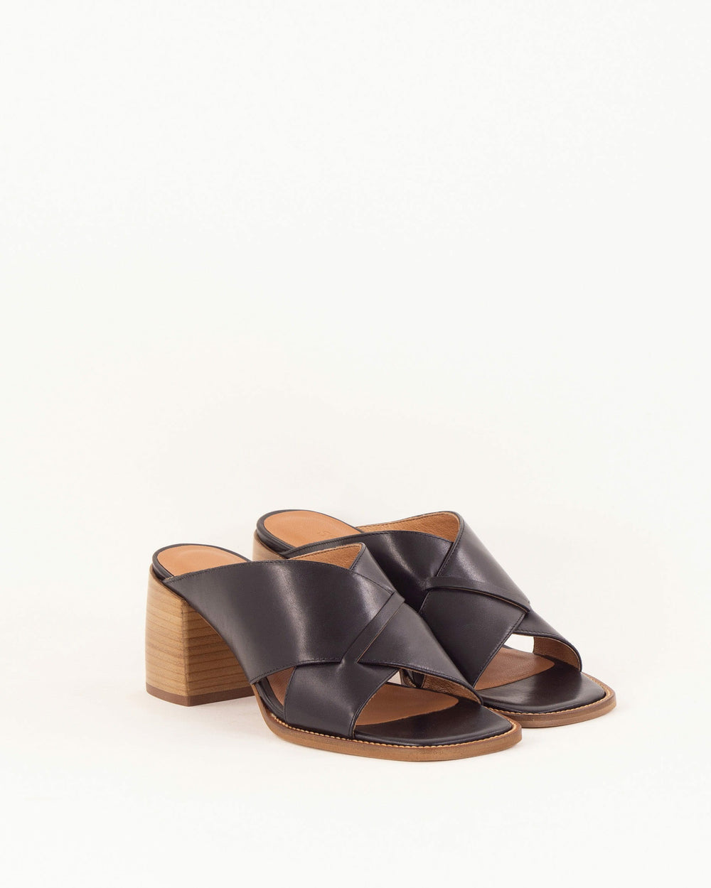 SOKOSTI Black Leather - Mules