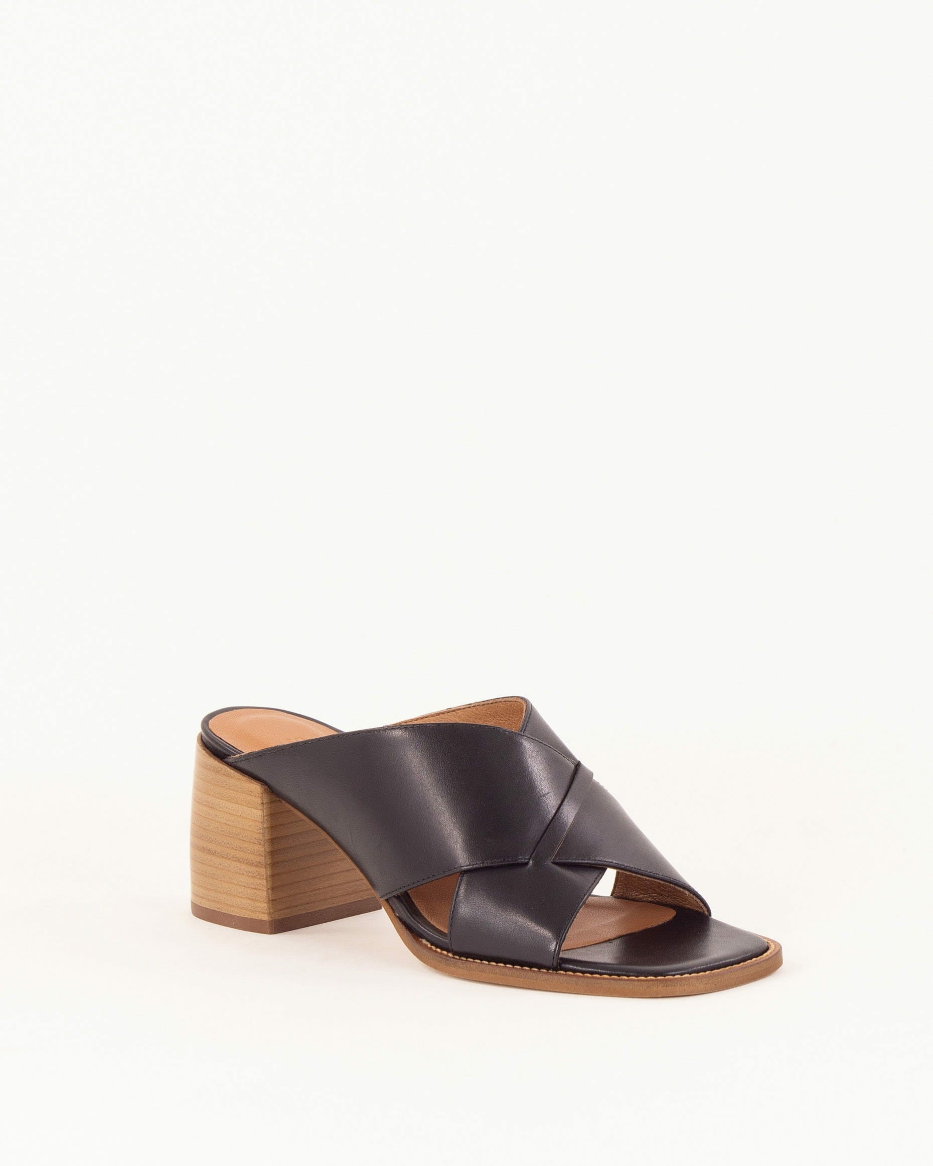SOKOSTI Black Leather - Mules