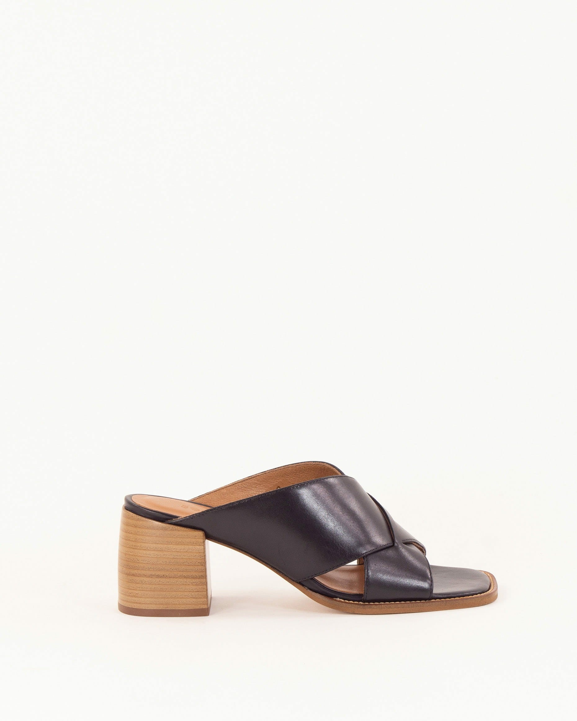 SOKOSTI Black Leather - Mules
