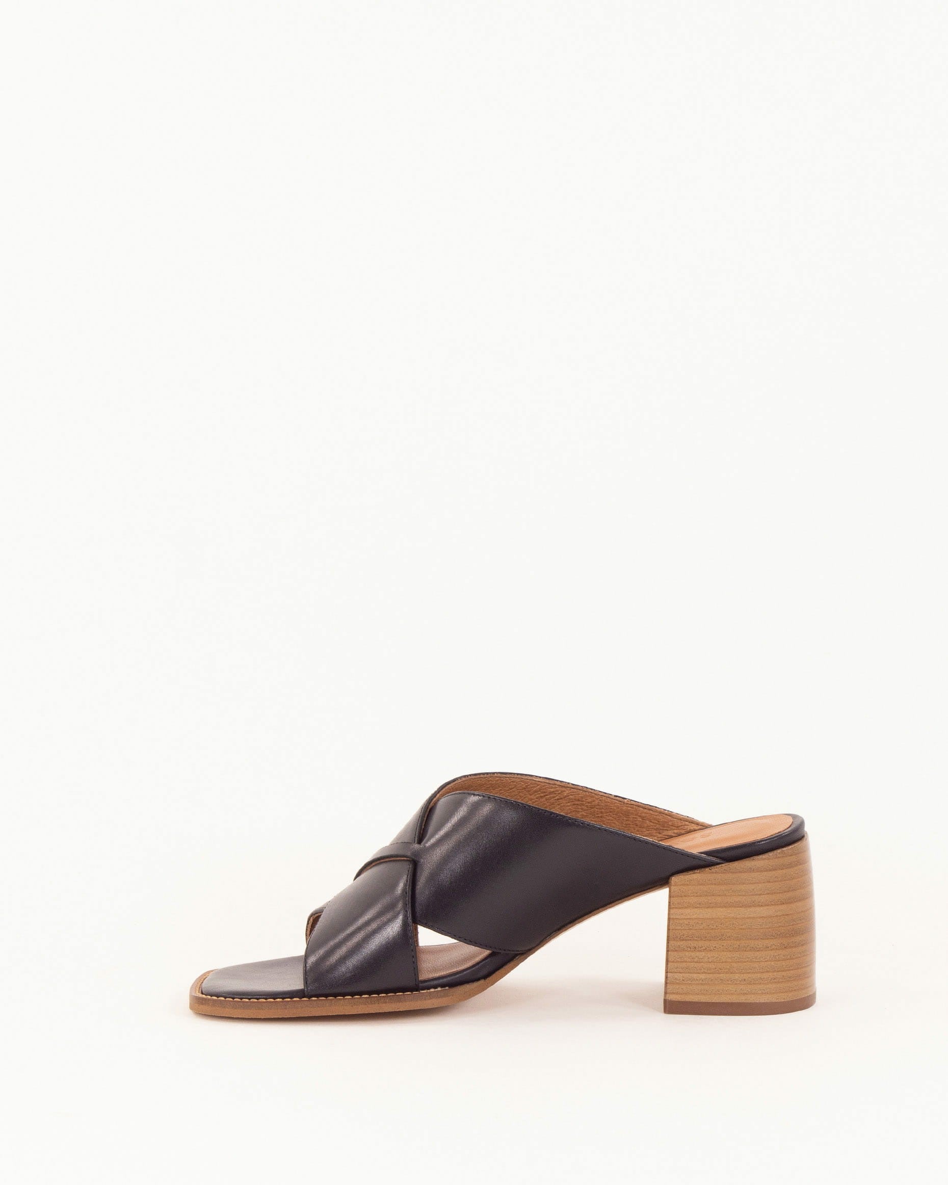 SOKOSTI Black Leather - Mules