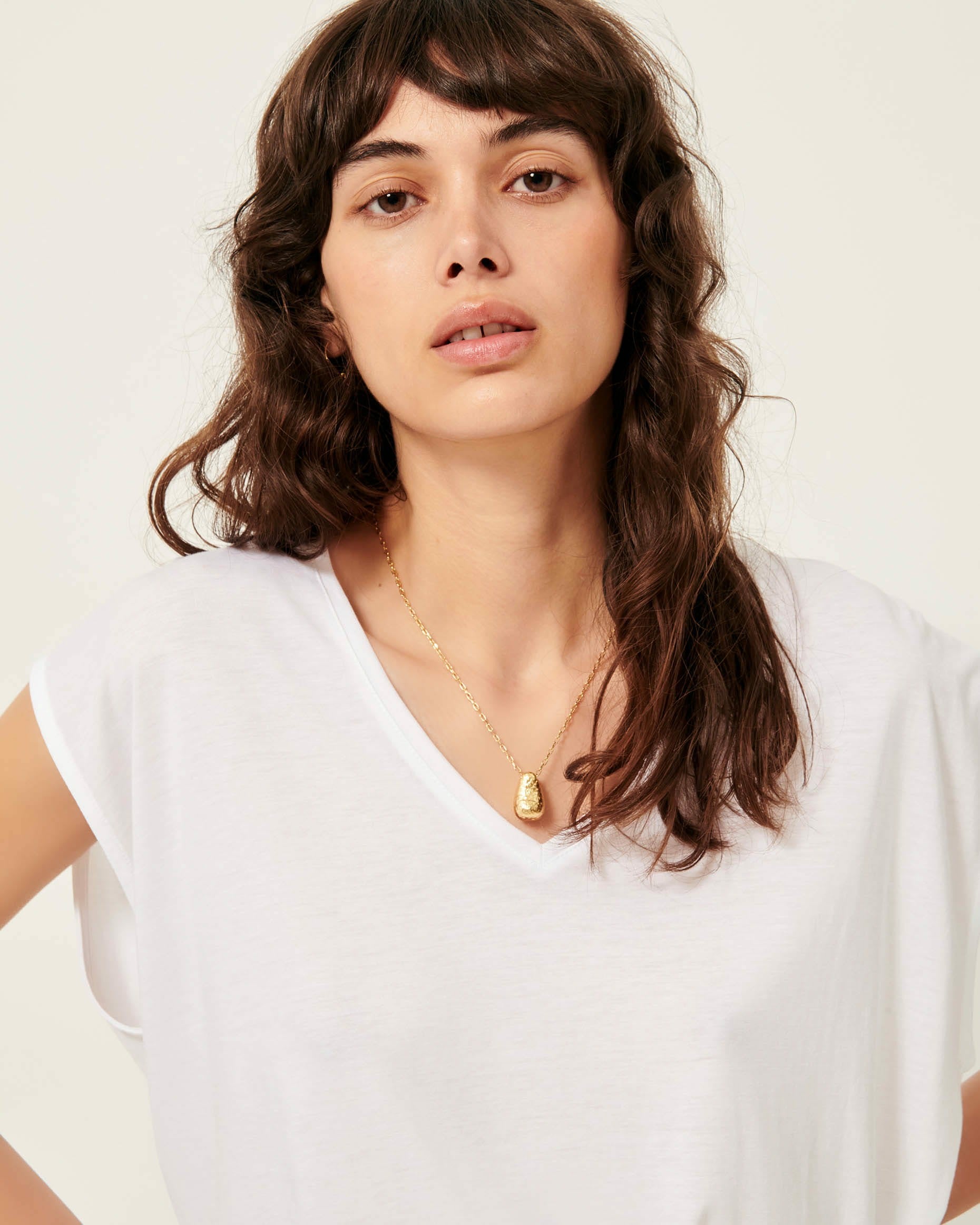 THE V Optical White - Sleeveless T-shirt