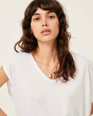 THE V Optical White - Sleeveless T-shirt