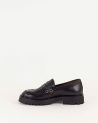BARCELO Black Leather - Loafers