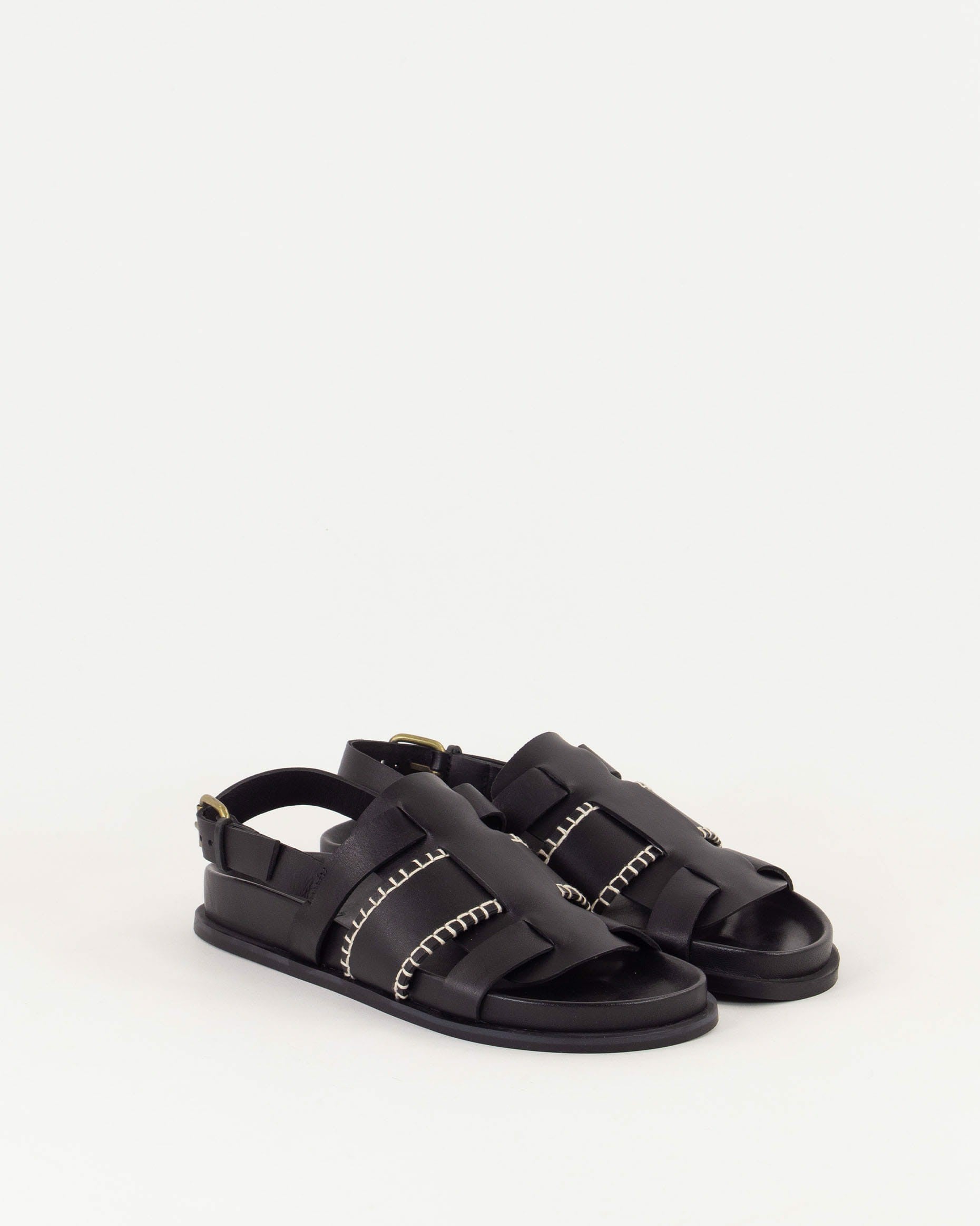 SIDI Black Leather - Sandals