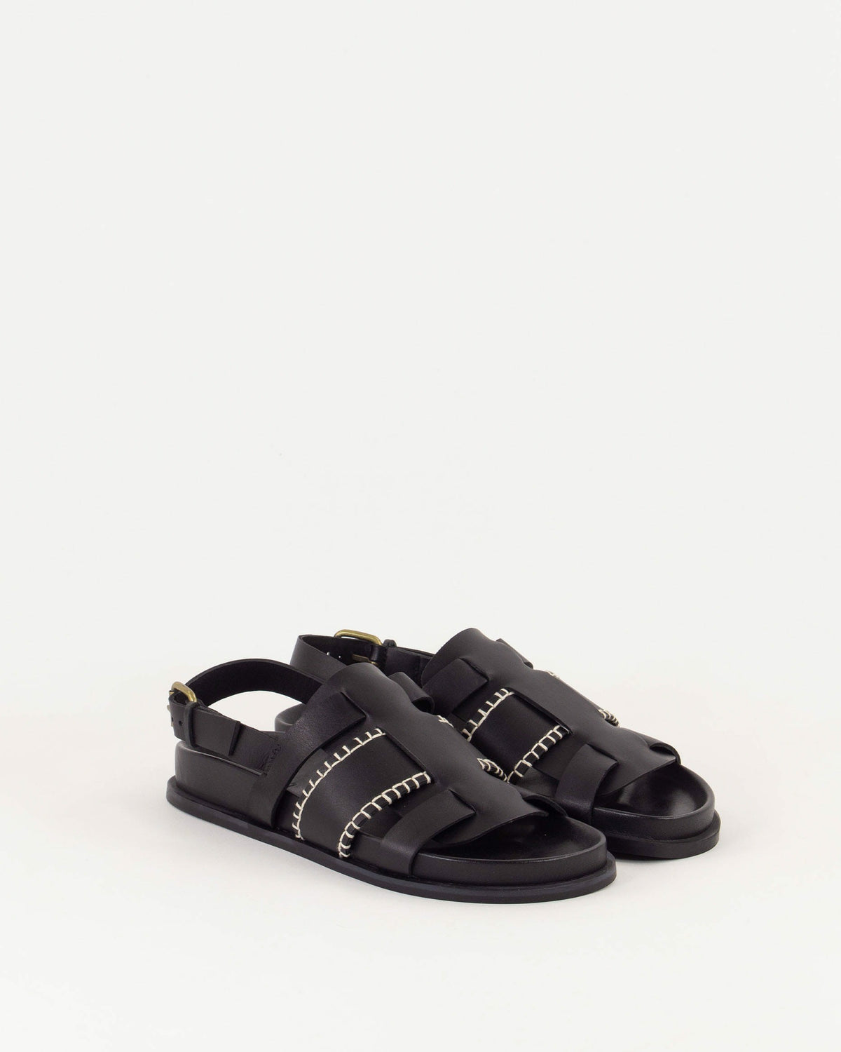 SIDI Black Leather - Sandals