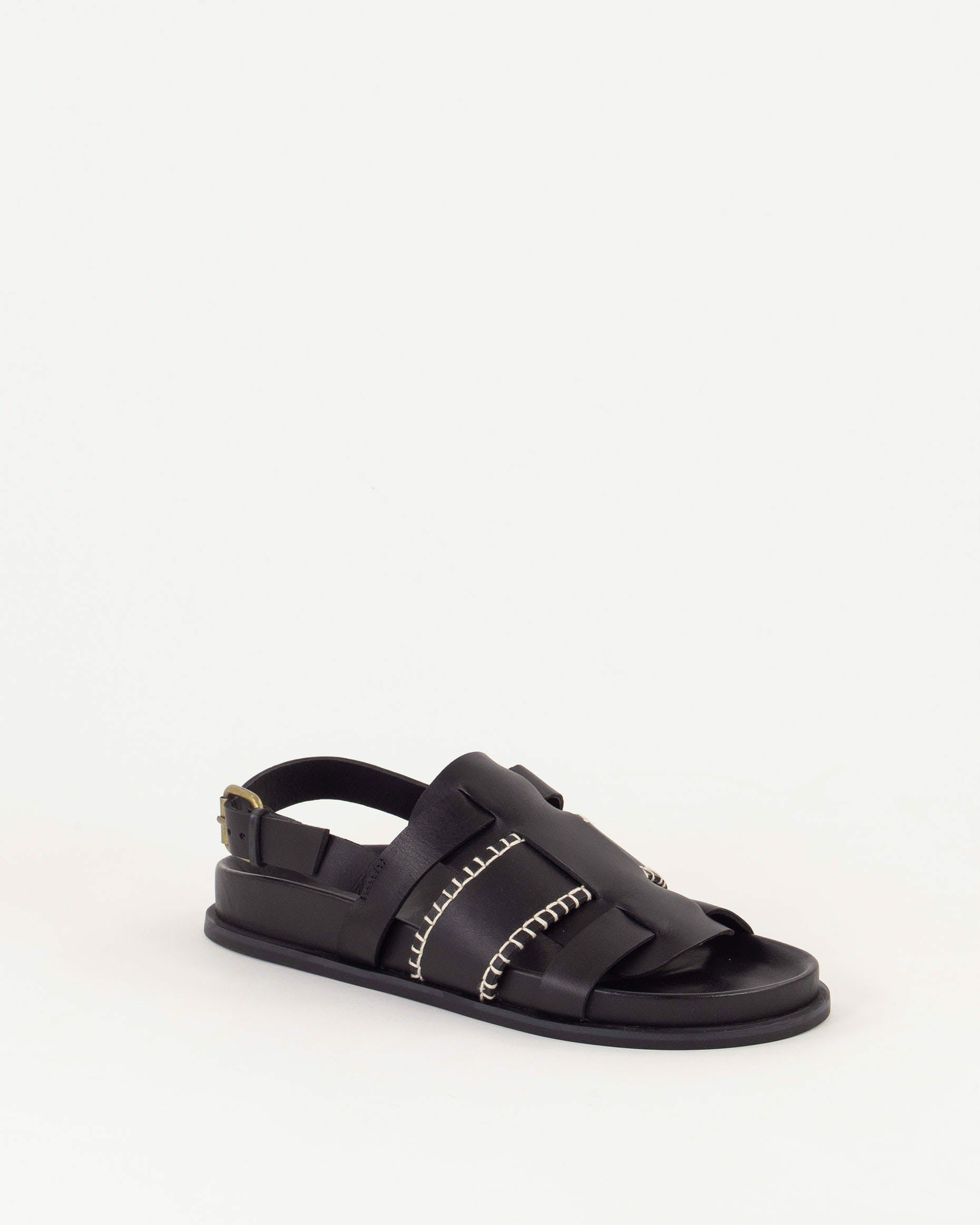 SIDI Black Leather - Sandals