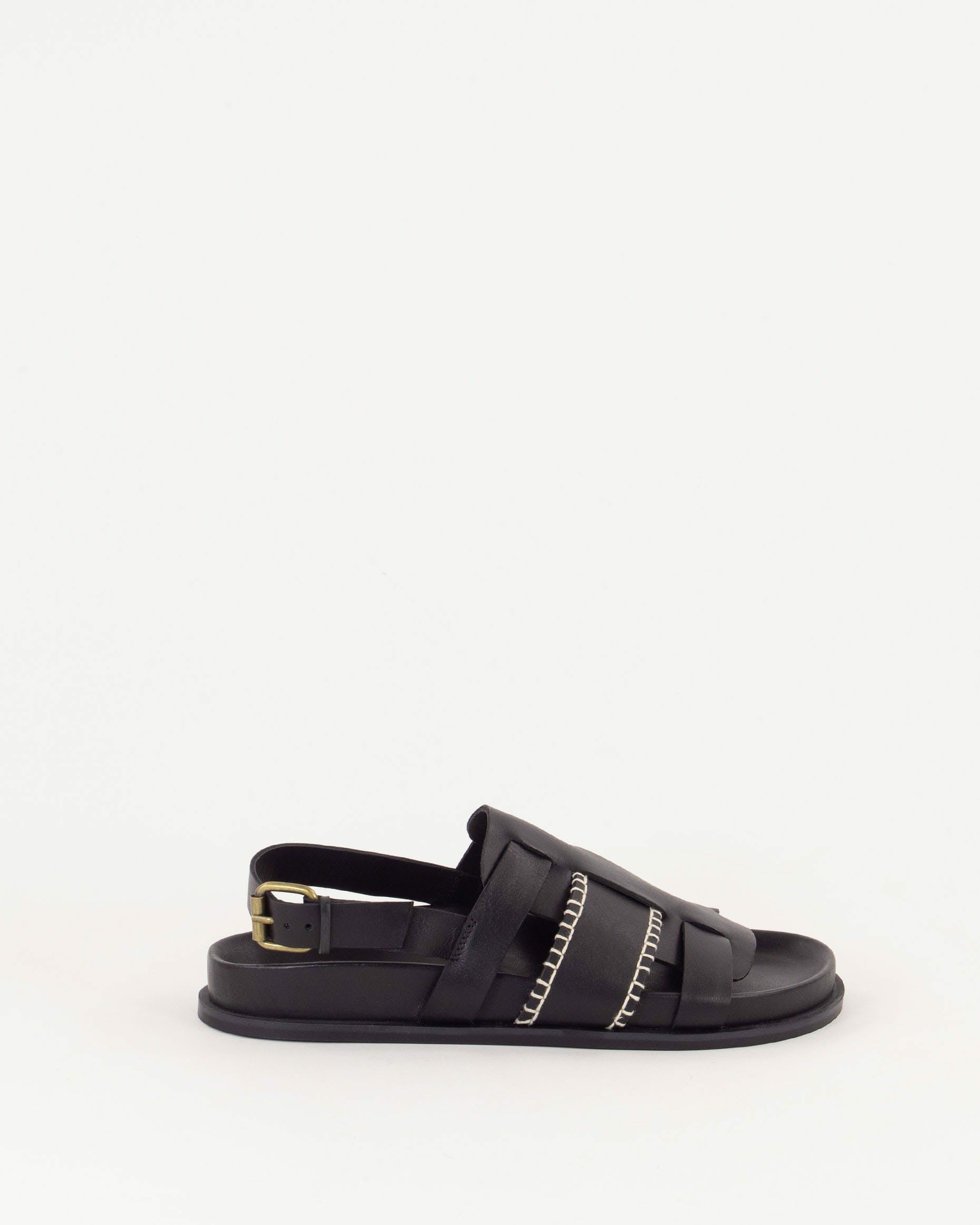 SIDI Black Leather - Sandals