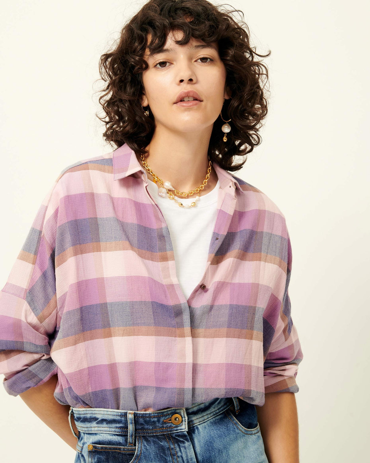 DELIMA Purple Tan - Shirt