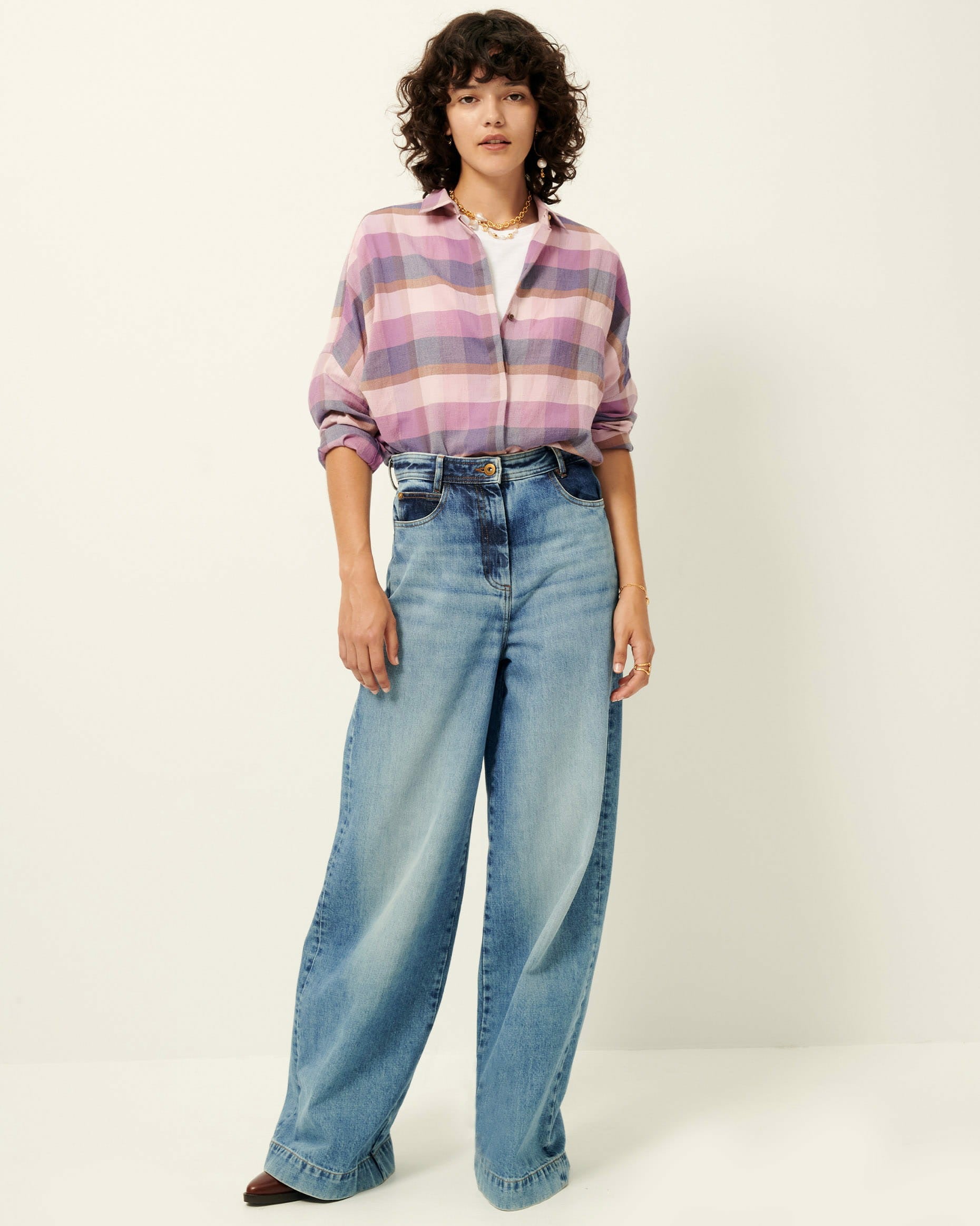 DELIMA Purple Tan - Shirt