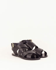 DAKLA Black Leather - Sandals