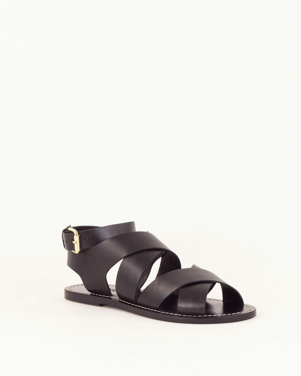 DAKLA Black Leather - Sandals