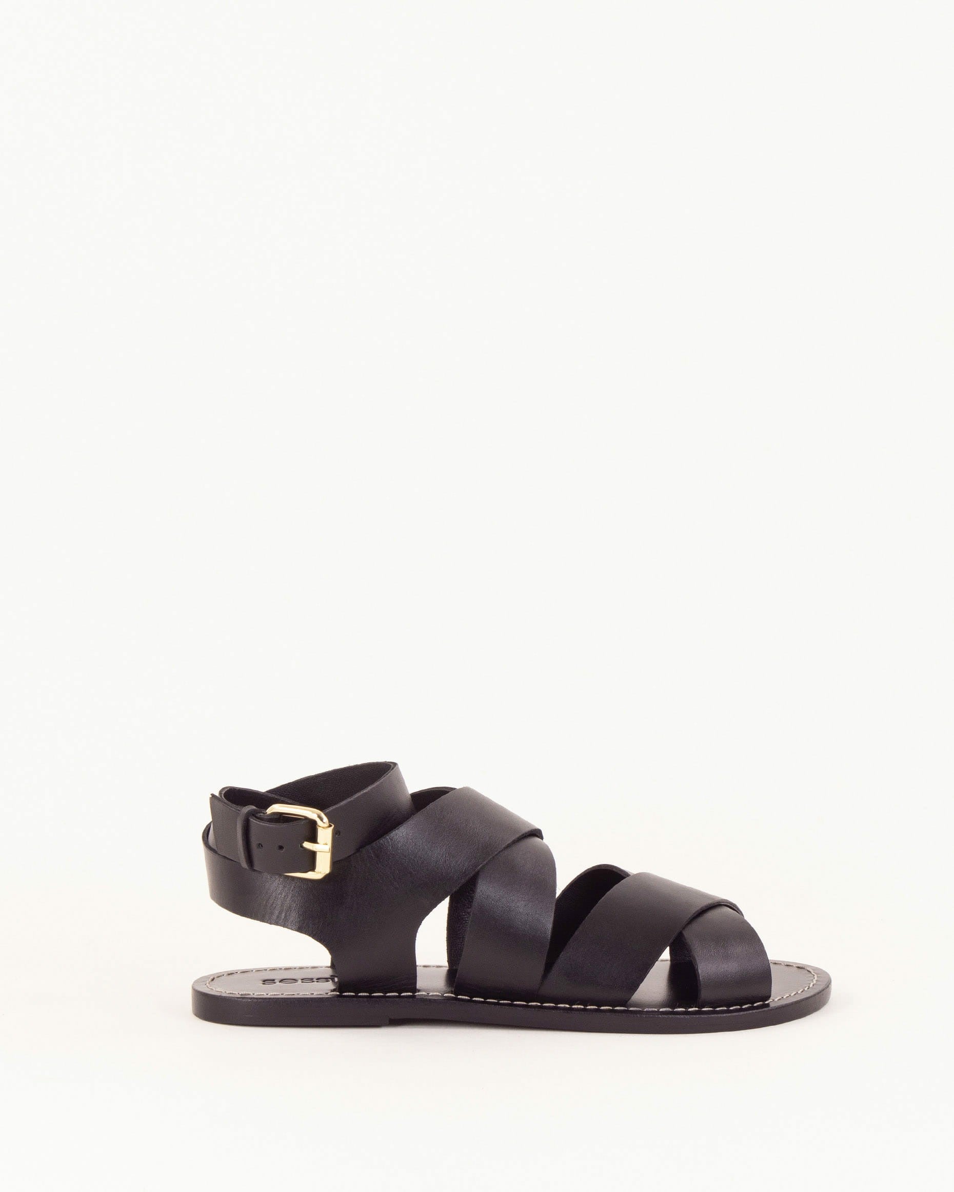 DAKLA Black Leather - Sandals