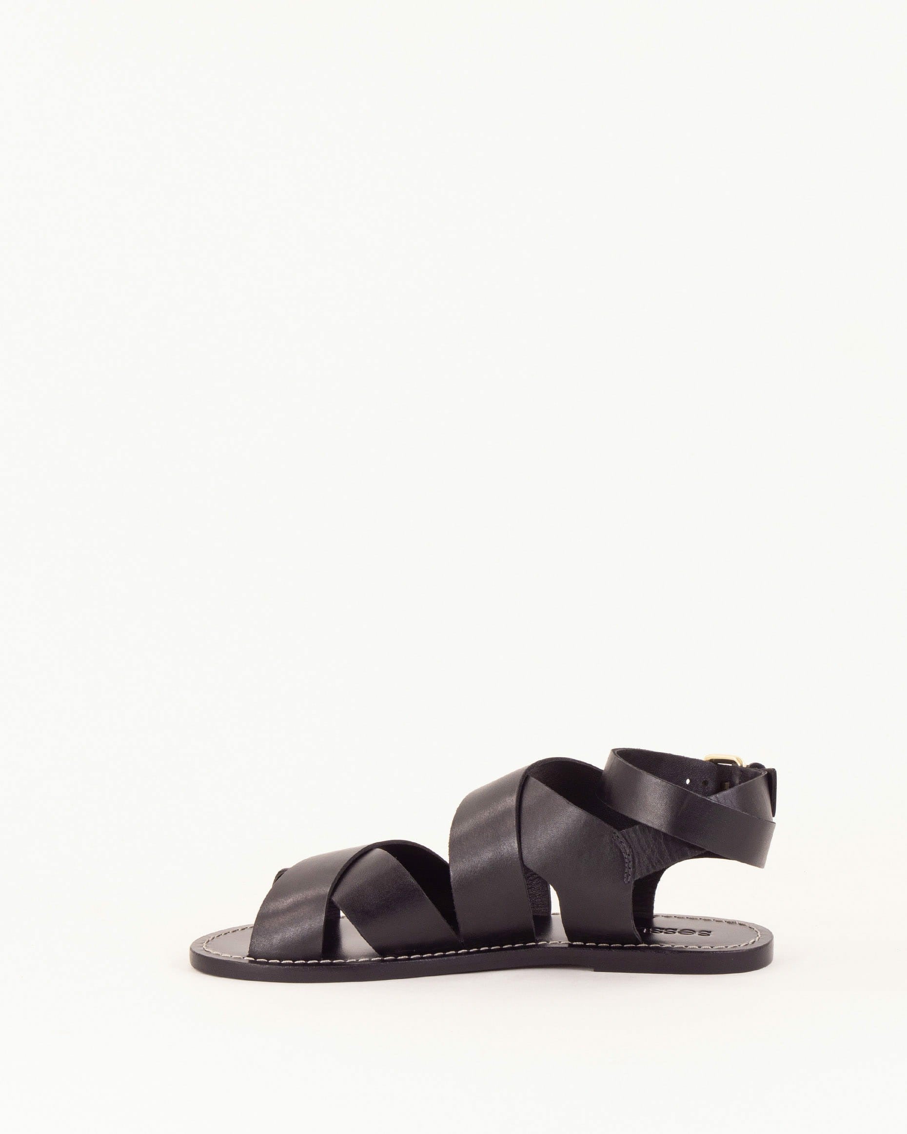 DAKLA Black Leather - Sandals