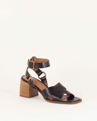 OONA Black Leather - Sandals