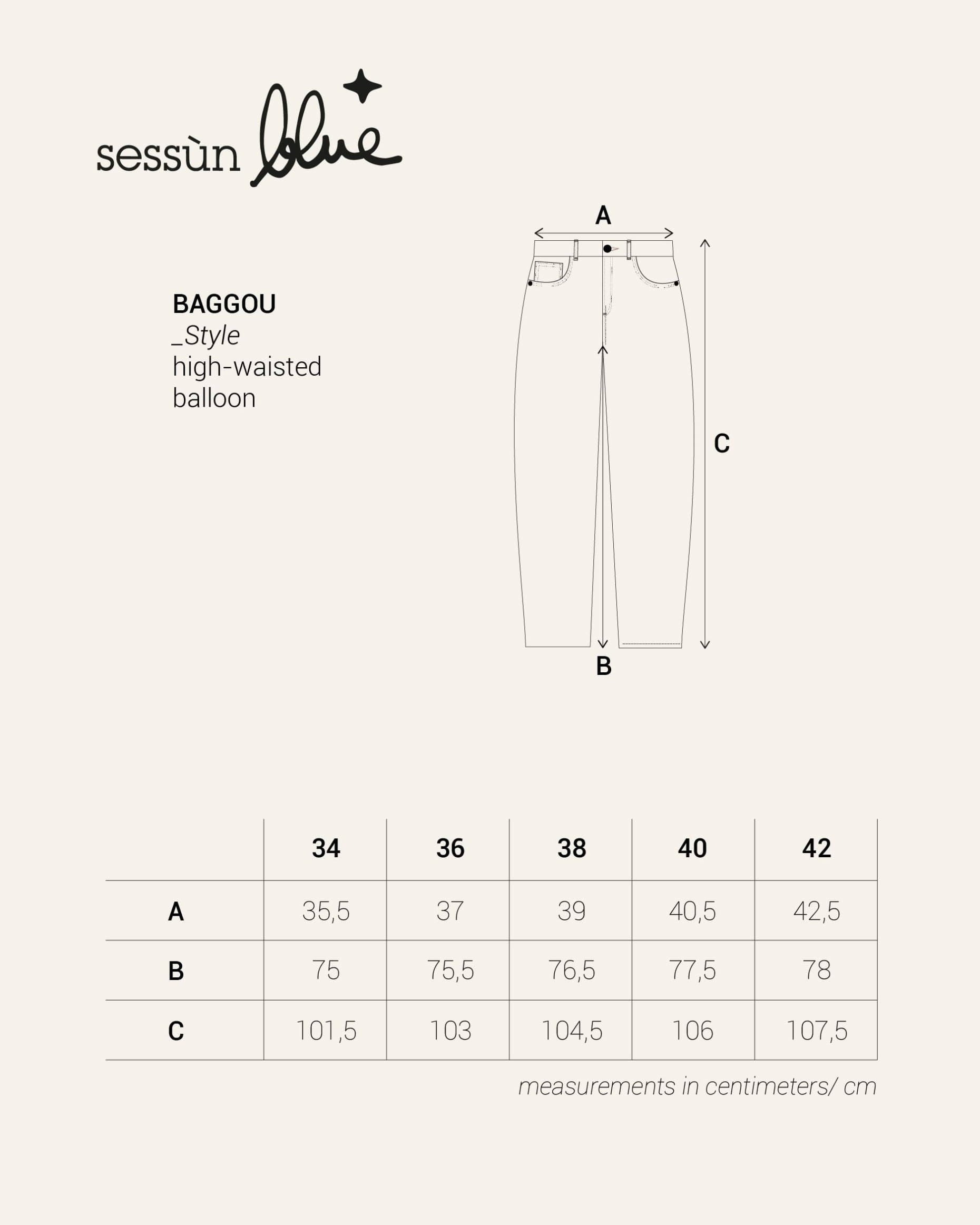 BAGGOU Mid Grey - Jeans
