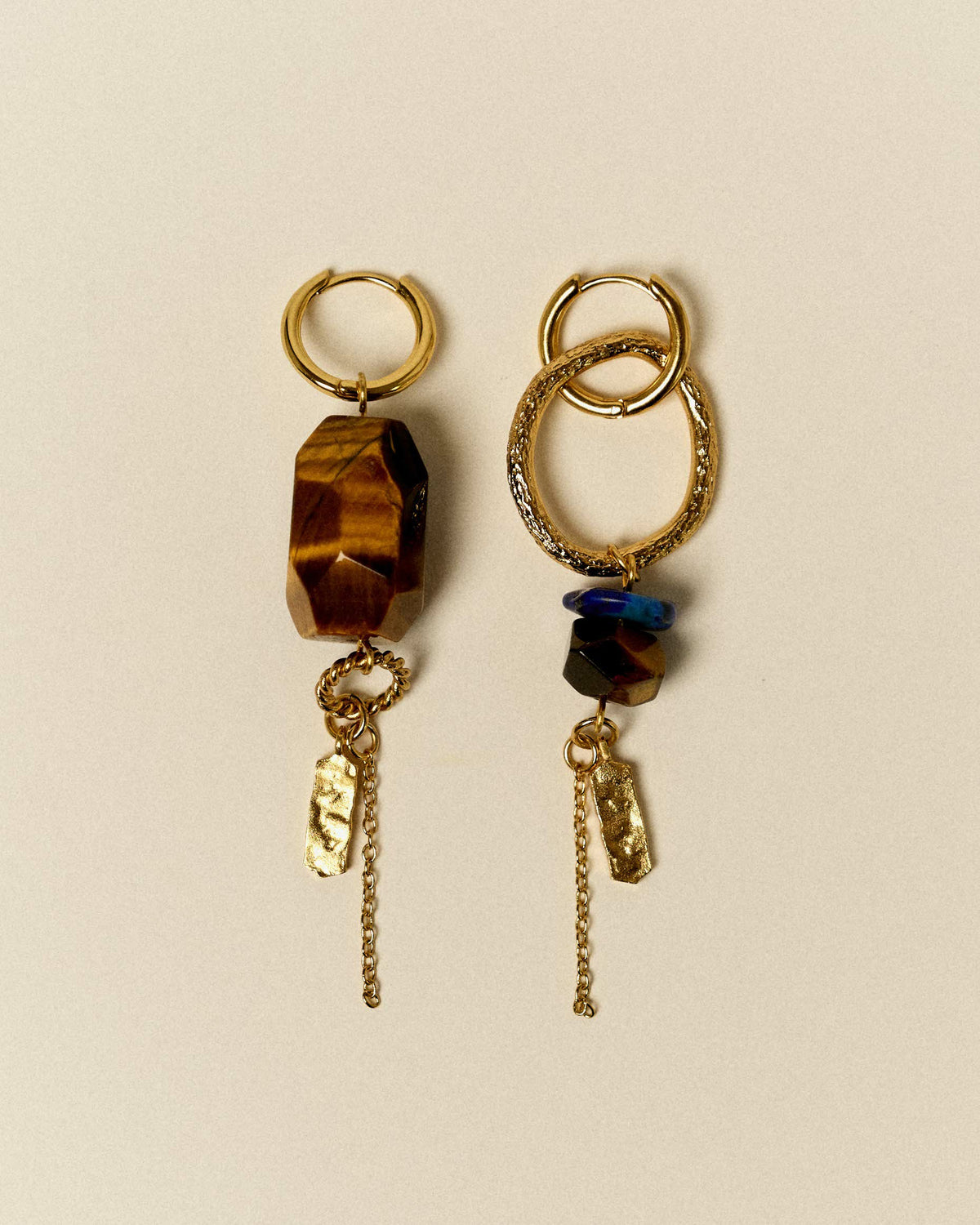TOTI STONE Tiger Blue - Earrings