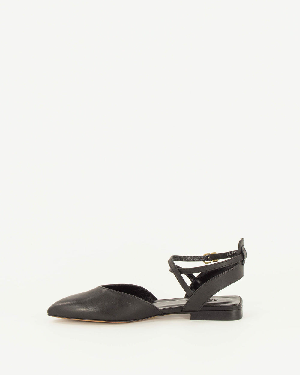 BETTY Black Leather - Ballet Flats