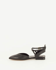 BETTY Black Leather - Ballet Flats