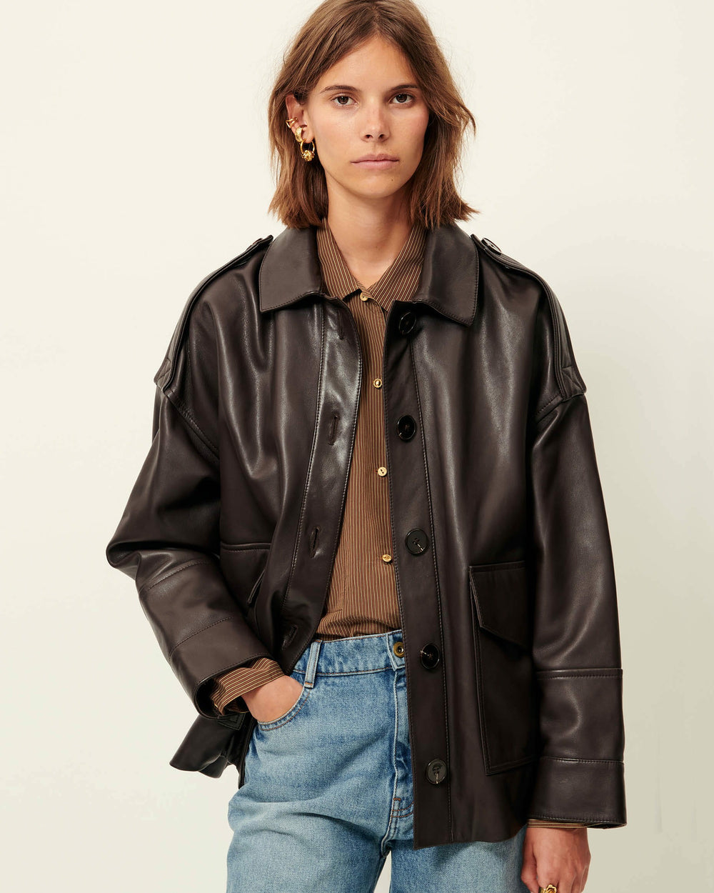 HARRIBOYD Coffee Leather - Jacket