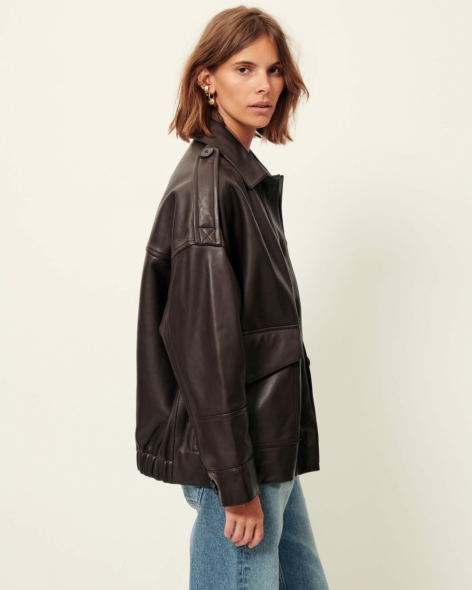 HARRIBOYD Coffee Leather - Jacket