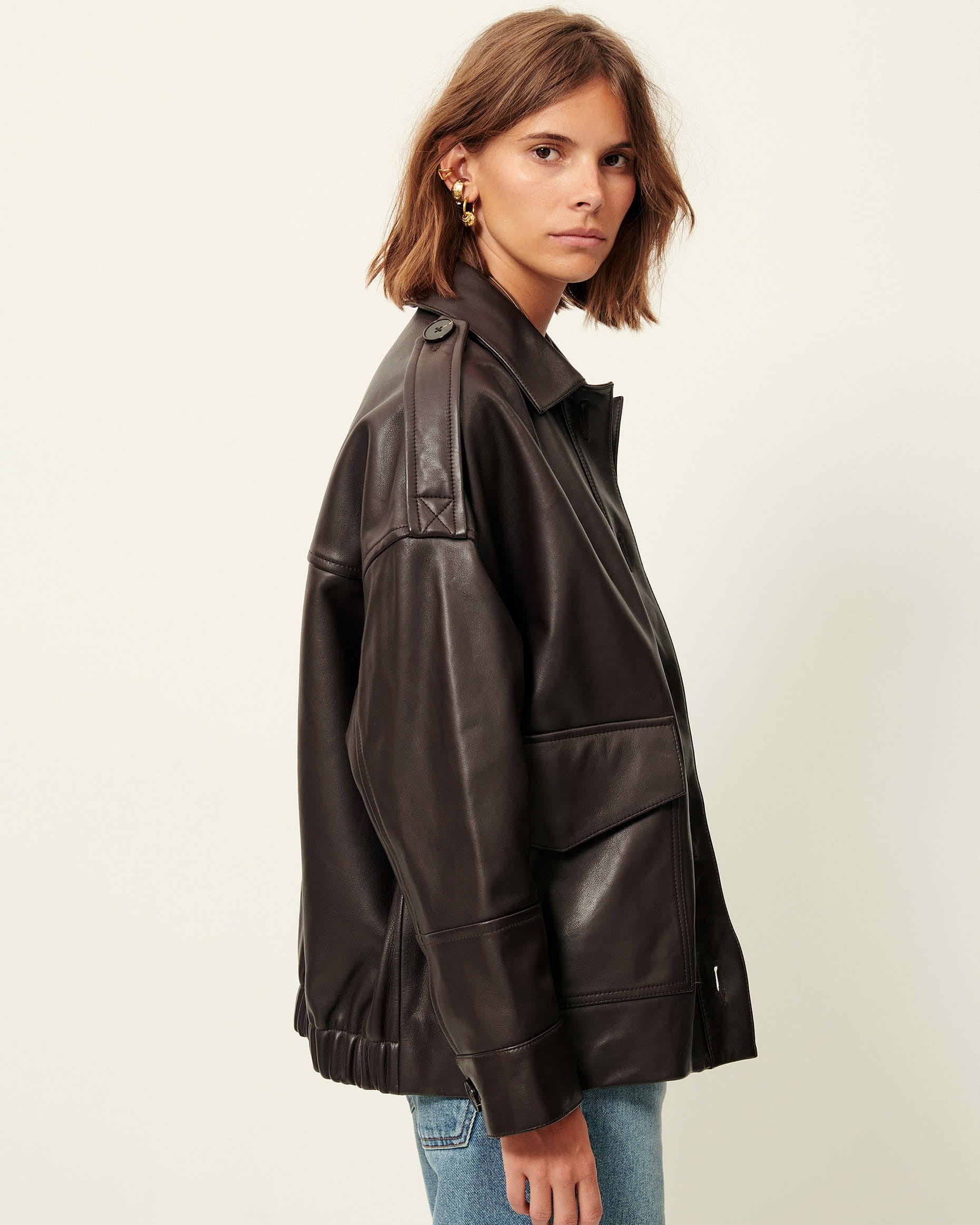 HARRIBOYD Coffee Leather - Jacket
