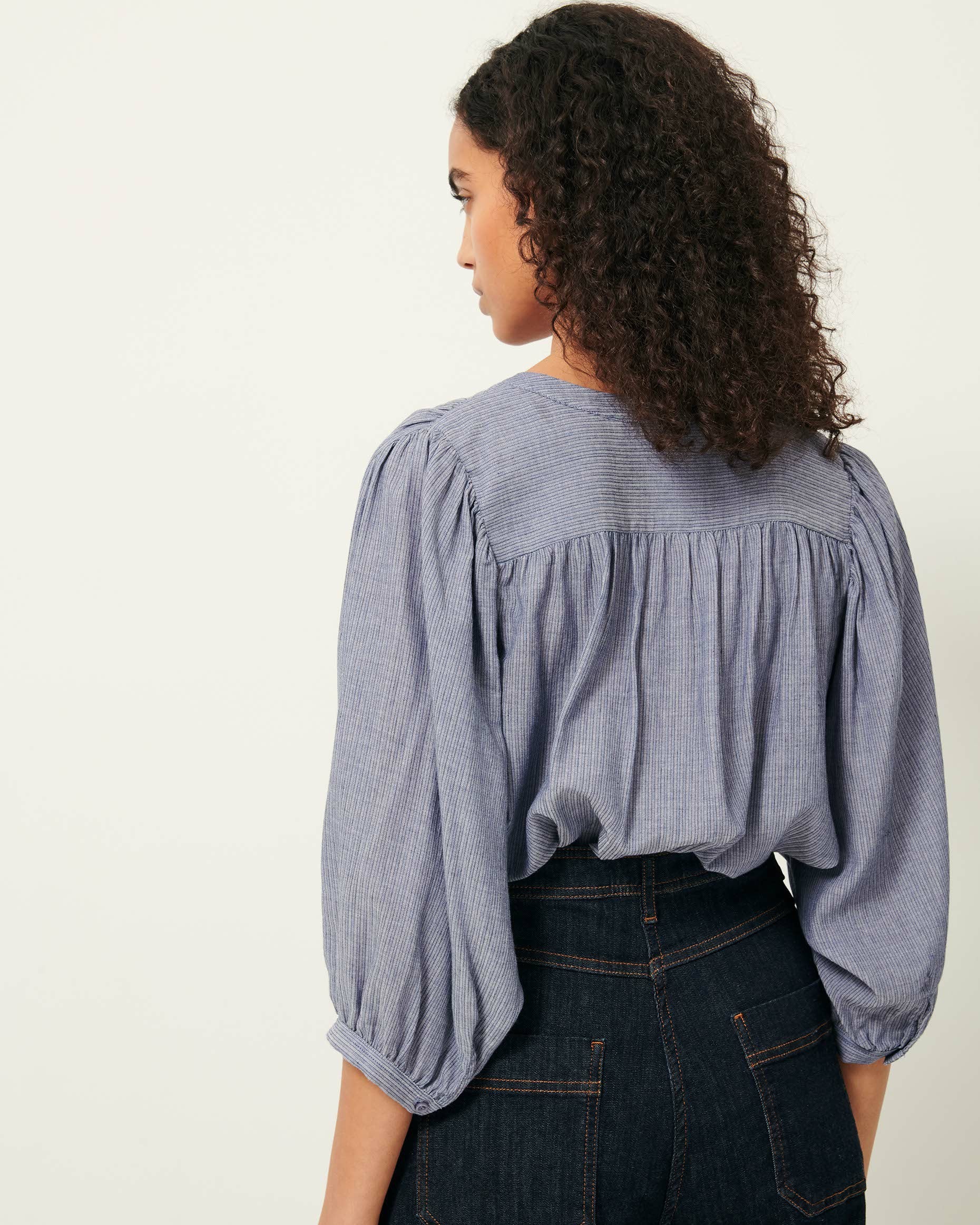 A VIEW Chambray Blue - Blouse
