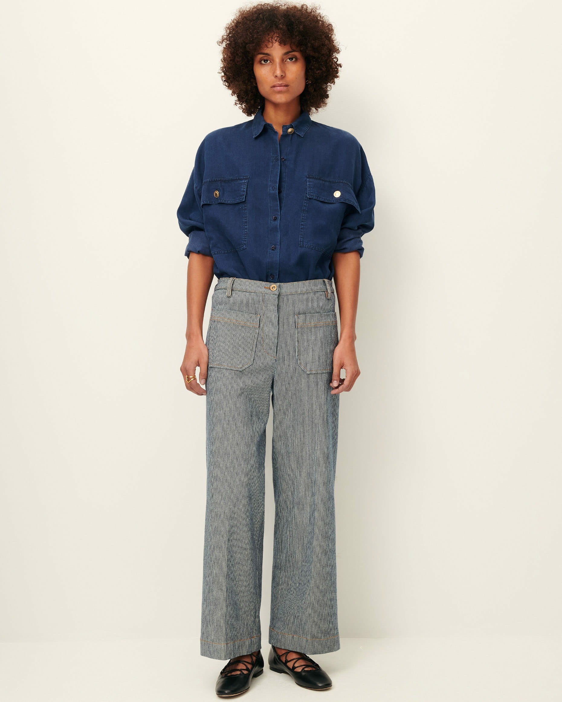 ALDRICKS Coutil Blue - Trousers
